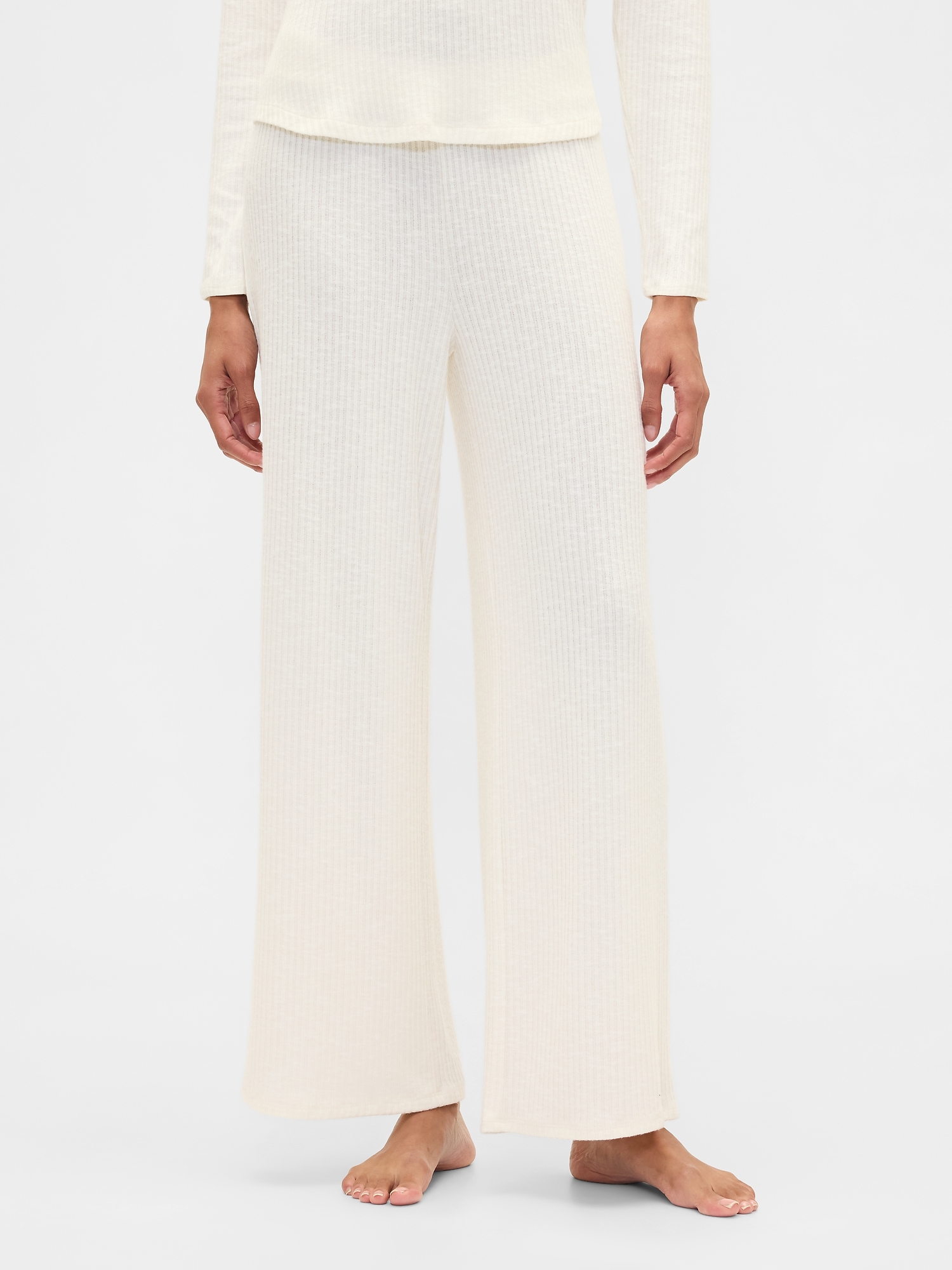 Gap Factory Relaxed Wide-leg Pj Pants In White