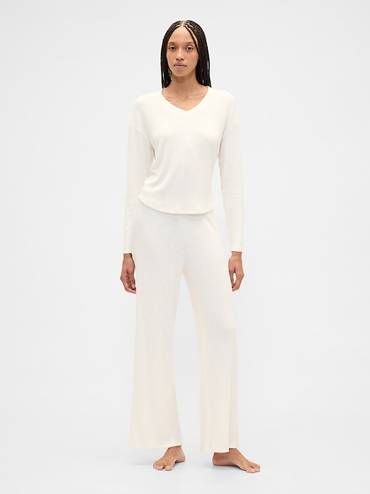 Image number 1 showing, Relaxed Wide-Leg PJ Pants
