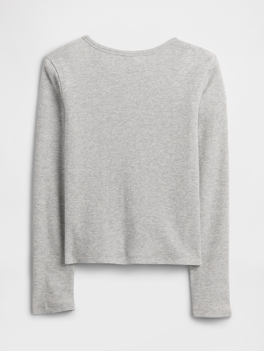 Image number 2 showing, Kids Waffle-Knit Top