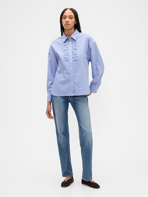 Image number 3 showing, Oversized Shirt in Poplin