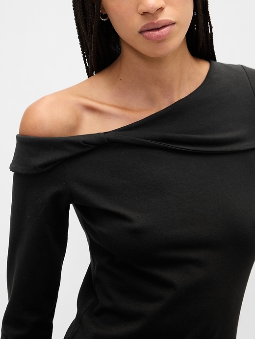 Image number 4 showing, Stretch One-Shoulder Top