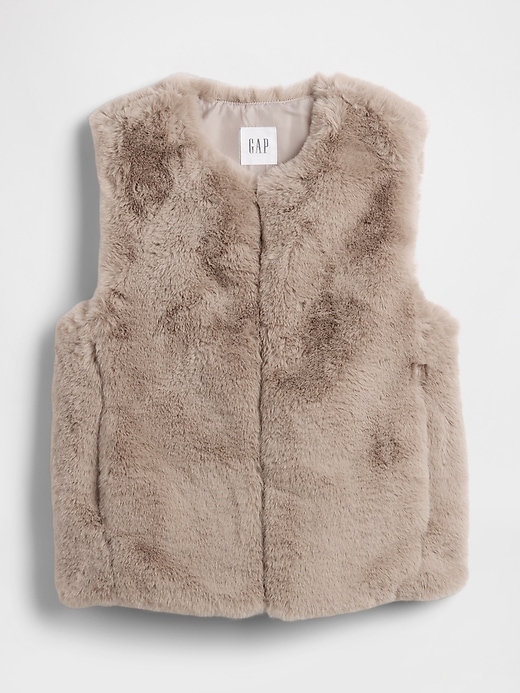 Image number 5 showing, 100% Recycled Faux-Fur Vest