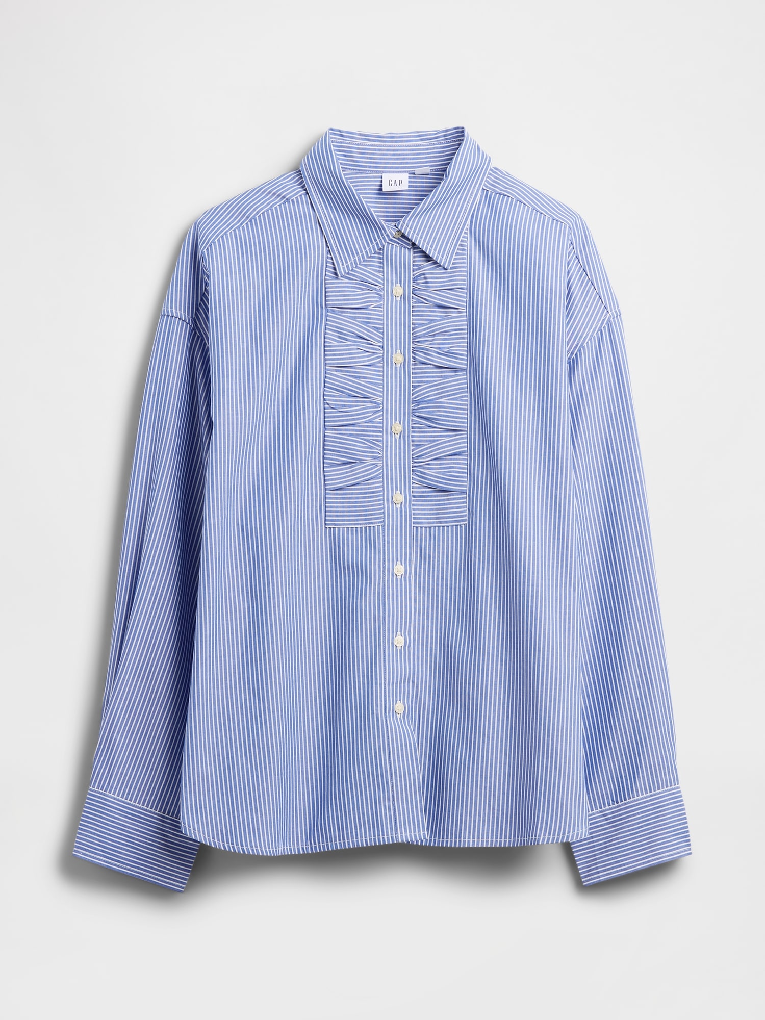 Gap Factory Oversized Shirt In Poplin In Blue