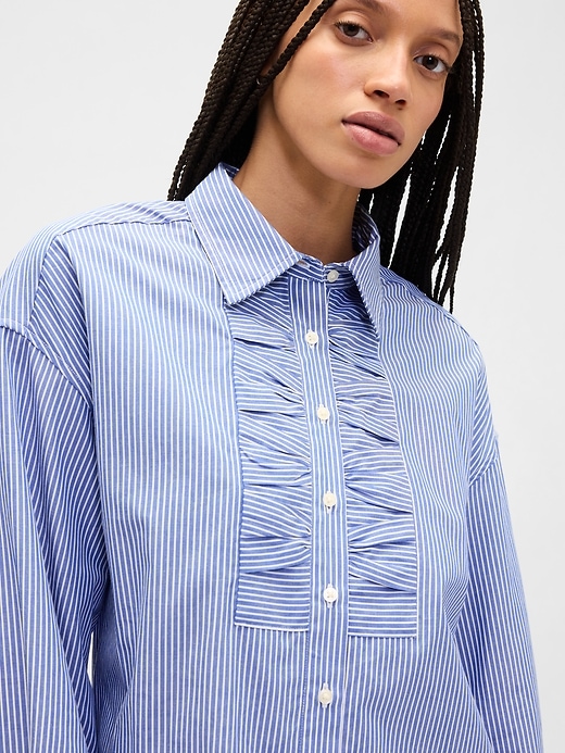 Image number 4 showing, Oversized Shirt in Poplin