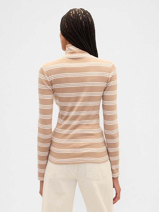 Image number 2 showing, Ribbed Turtleneck T-Shirt