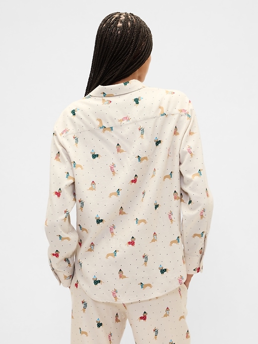 Image number 2 showing, Relaxed Flannel Sleep Shirt