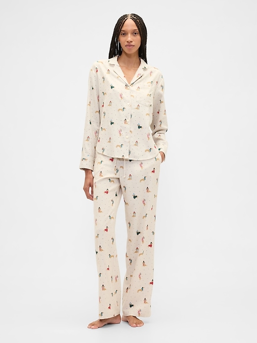 Image number 3 showing, Relaxed Flannel Sleep Shirt