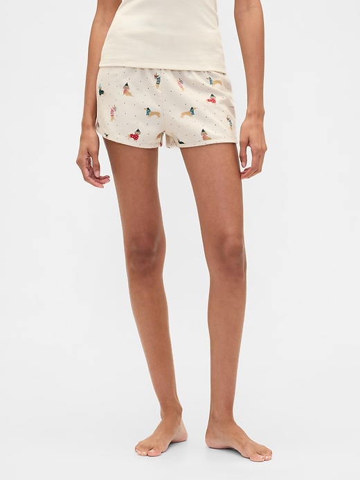 Image number 3 showing, Flannel PJ Shorts