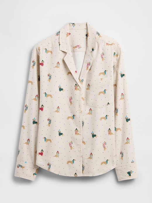 Image number 4 showing, Relaxed Flannel Sleep Shirt