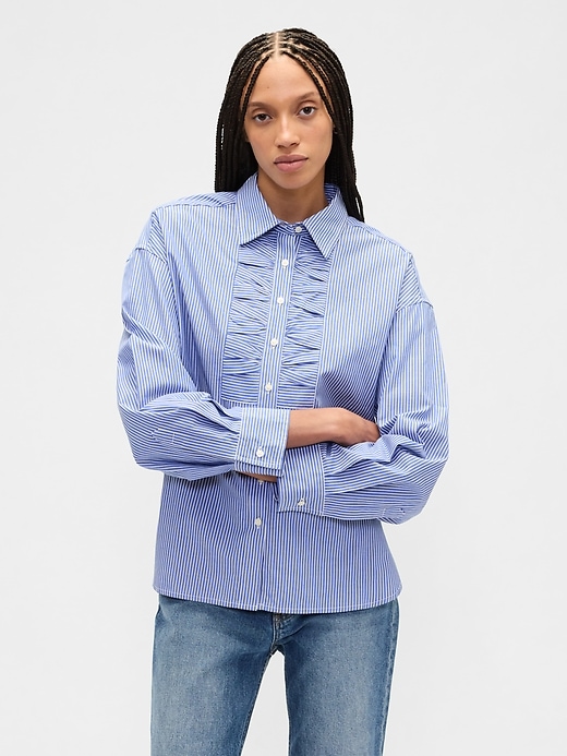 Image number 1 showing, Oversized Shirt in Poplin