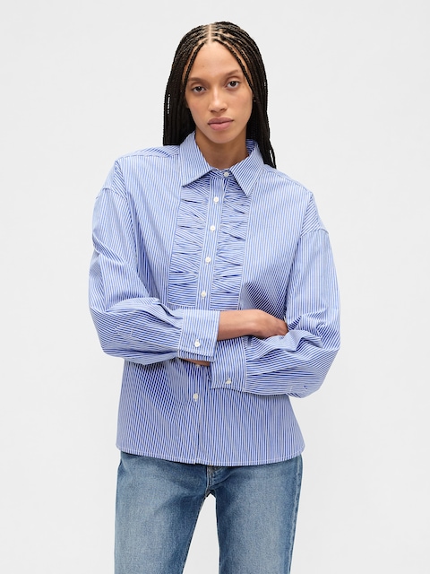 Oversized Shirt in Poplin