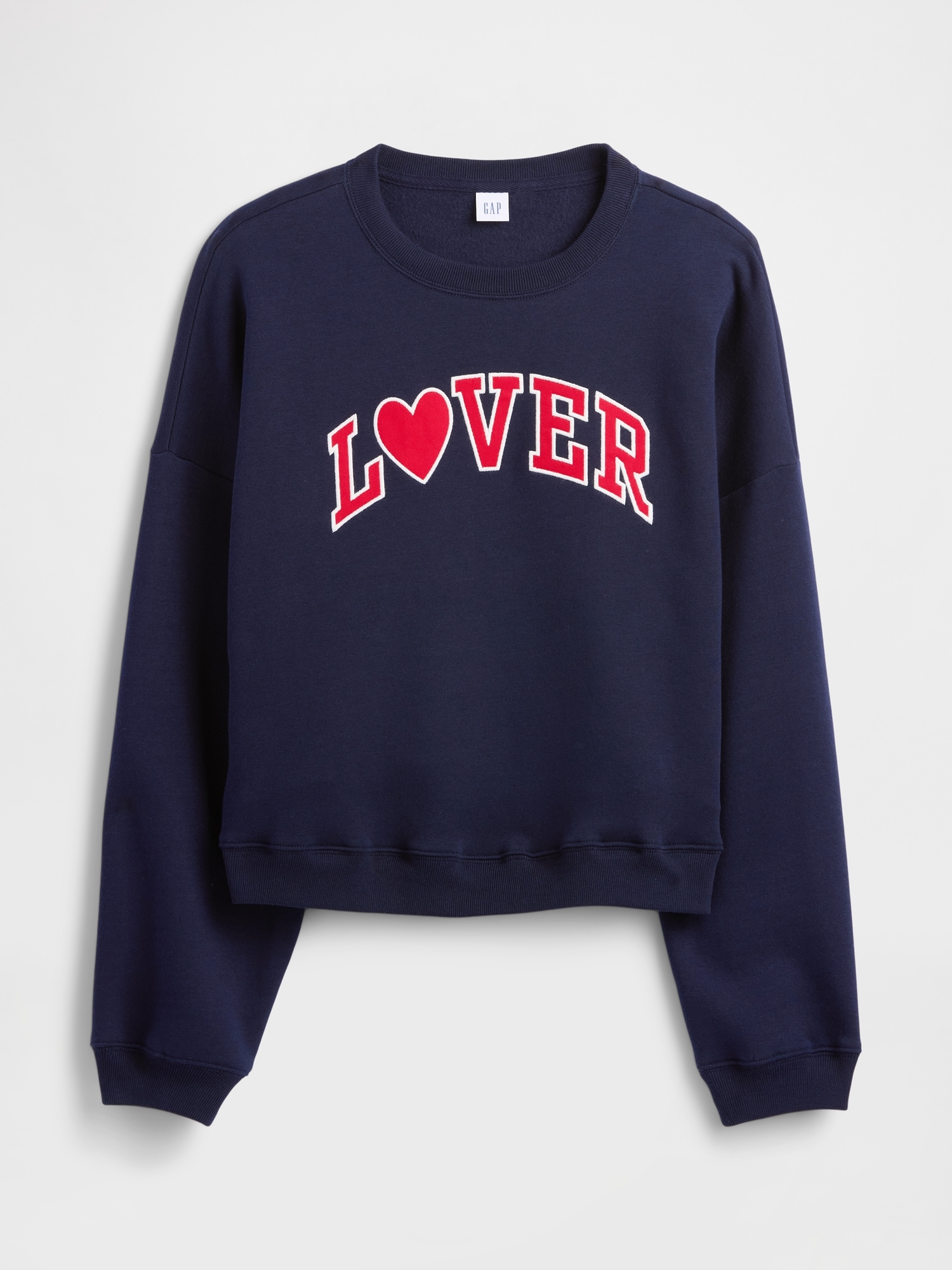 Gap Factory Oversized Holiday Graphic Sweatshirt In Blue