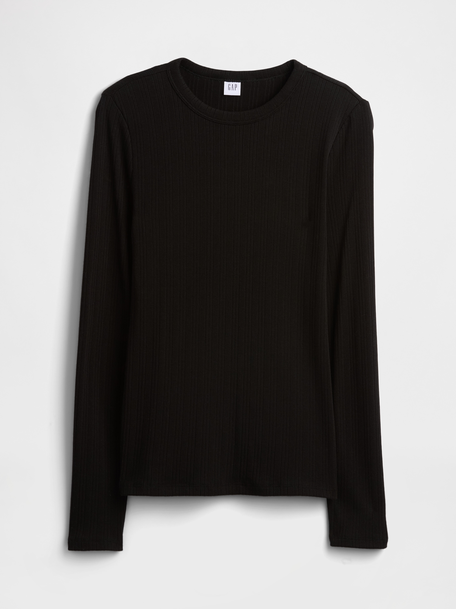 Gap Factory Ribbed Crewneck T-shirt In Black