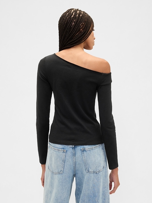 Image number 2 showing, Stretch One-Shoulder Top