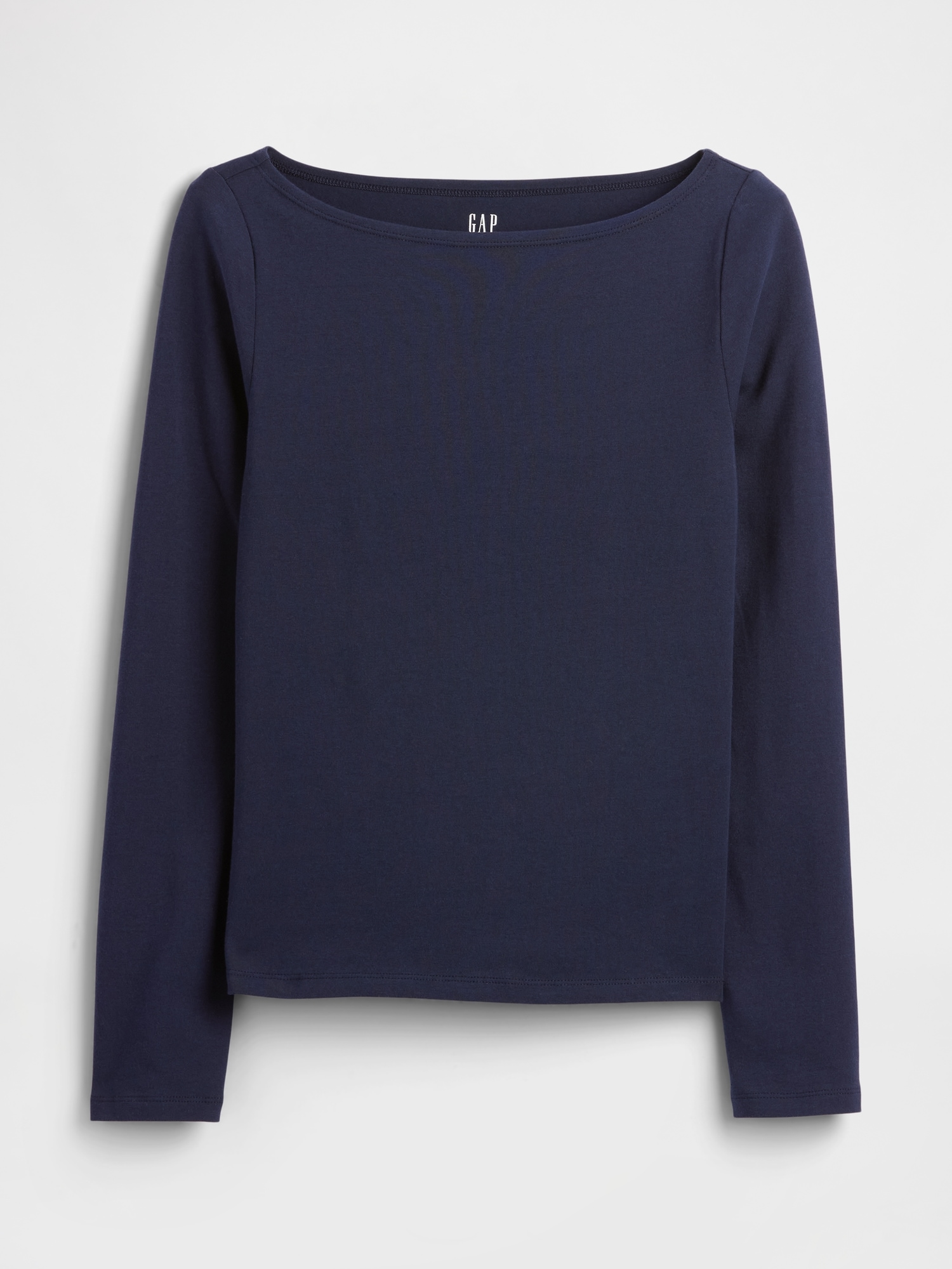 Gap Factory Stretch Jersey Boatneck T-shirt In Blue