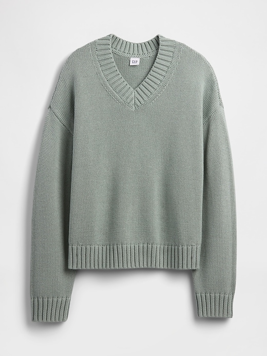 Image number 5 showing, Oversized V-Neck Sweater