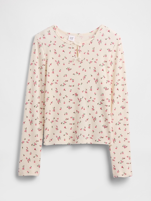 Image number 1 showing, Kids Waffle-Knit Top