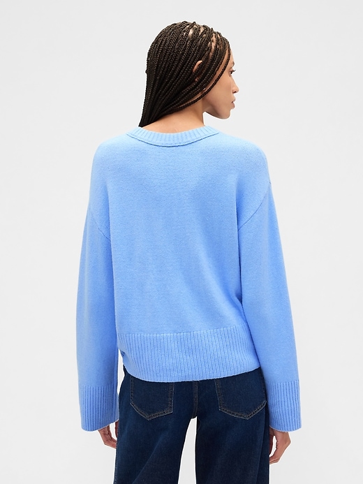 Image number 2 showing, CashSoft Relaxed Crewneck Sweater
