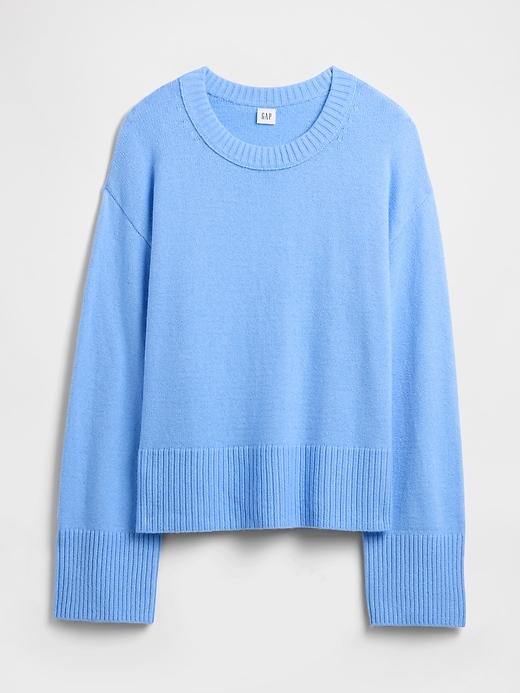 Image number 5 showing, CashSoft Relaxed Crewneck Sweater