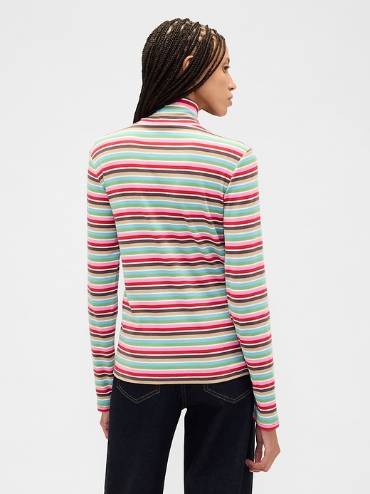 Image number 2 showing, Ribbed Turtleneck T-Shirt