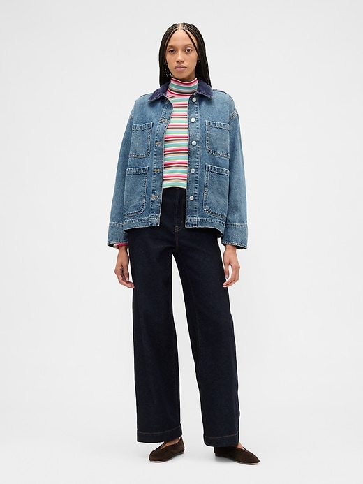 Image number 3 showing, Ribbed Turtleneck T-Shirt