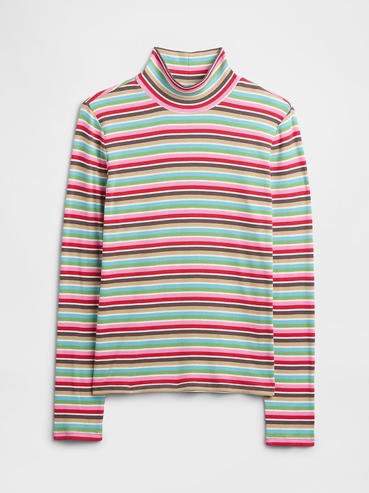 Image number 5 showing, Ribbed Turtleneck T-Shirt