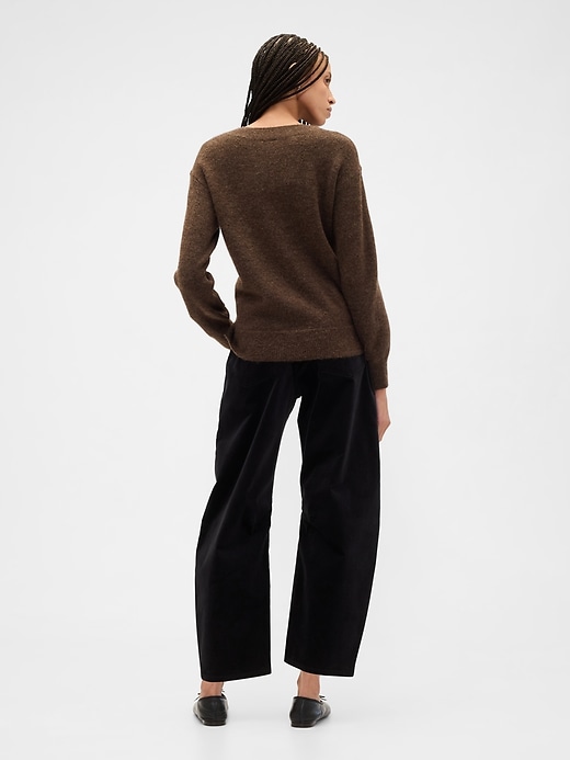 Image number 4 showing, High Rise Barrel Velvet Pants