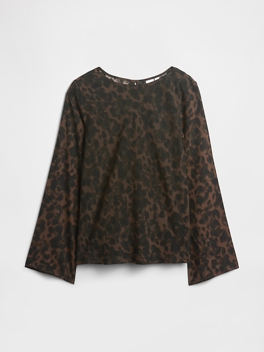Image number 5 showing, Bell Sleeve Boatneck Top