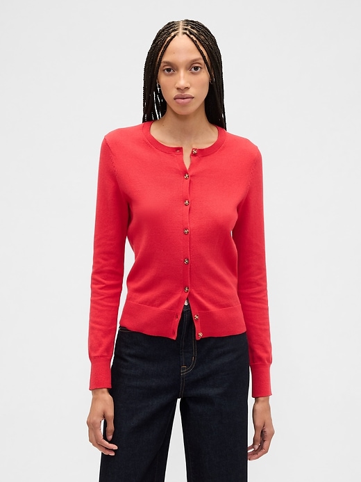 Image number 1 showing, Crewneck Cardigan