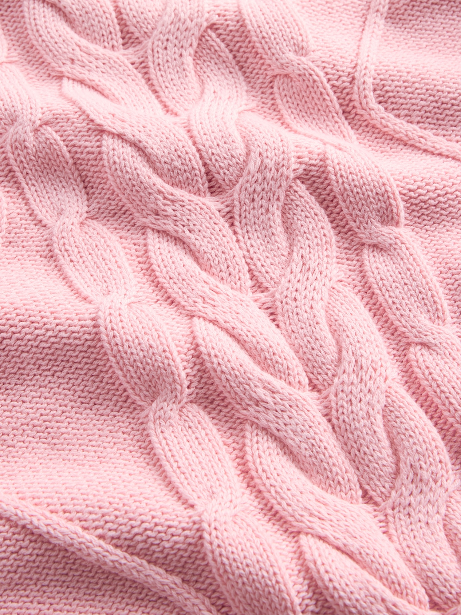 Gap Factory Kids Relaxed Cable-knit Sweater In Pink