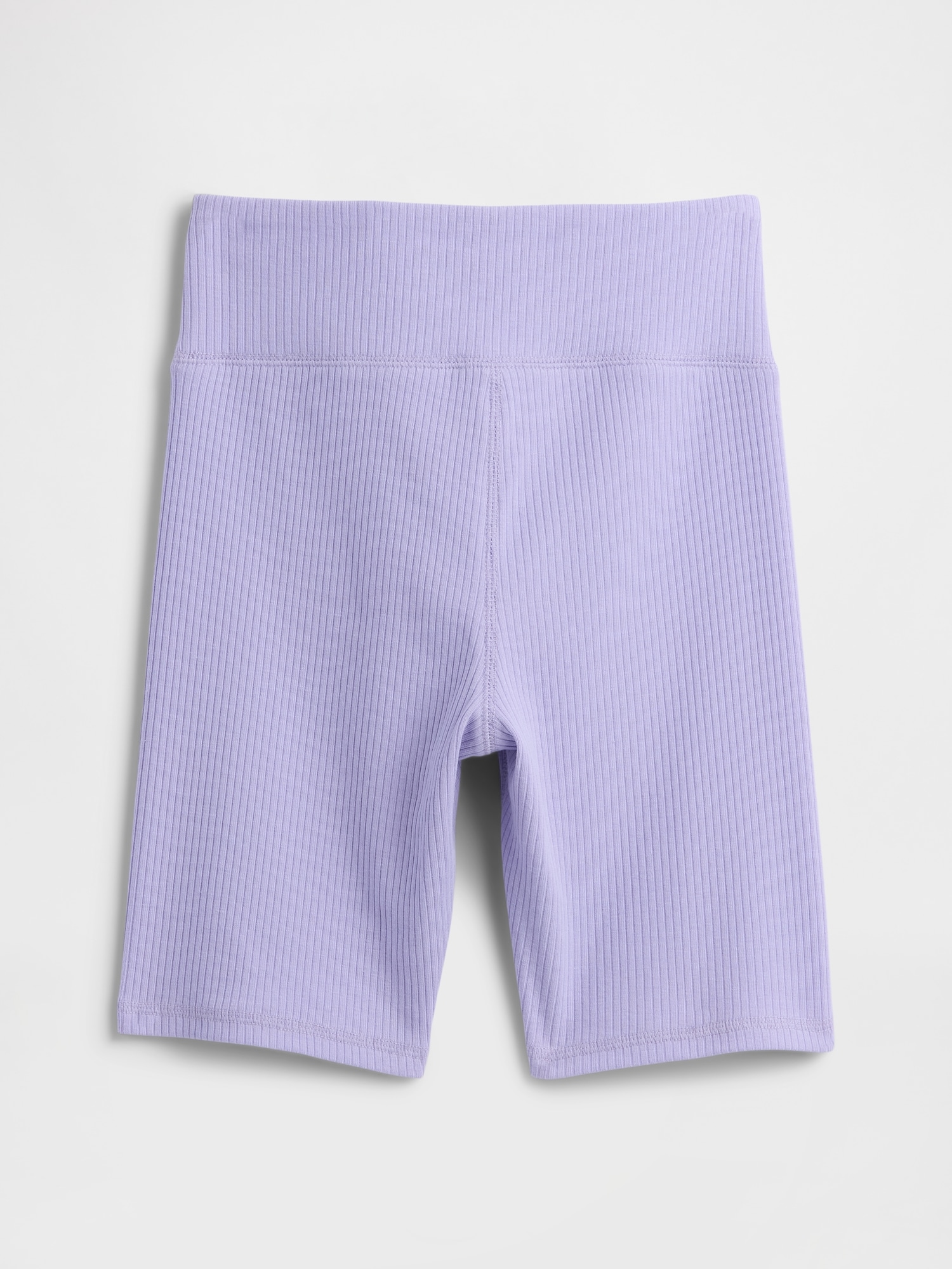Gap Factory Kids Ribbed Bike Shorts In Purple