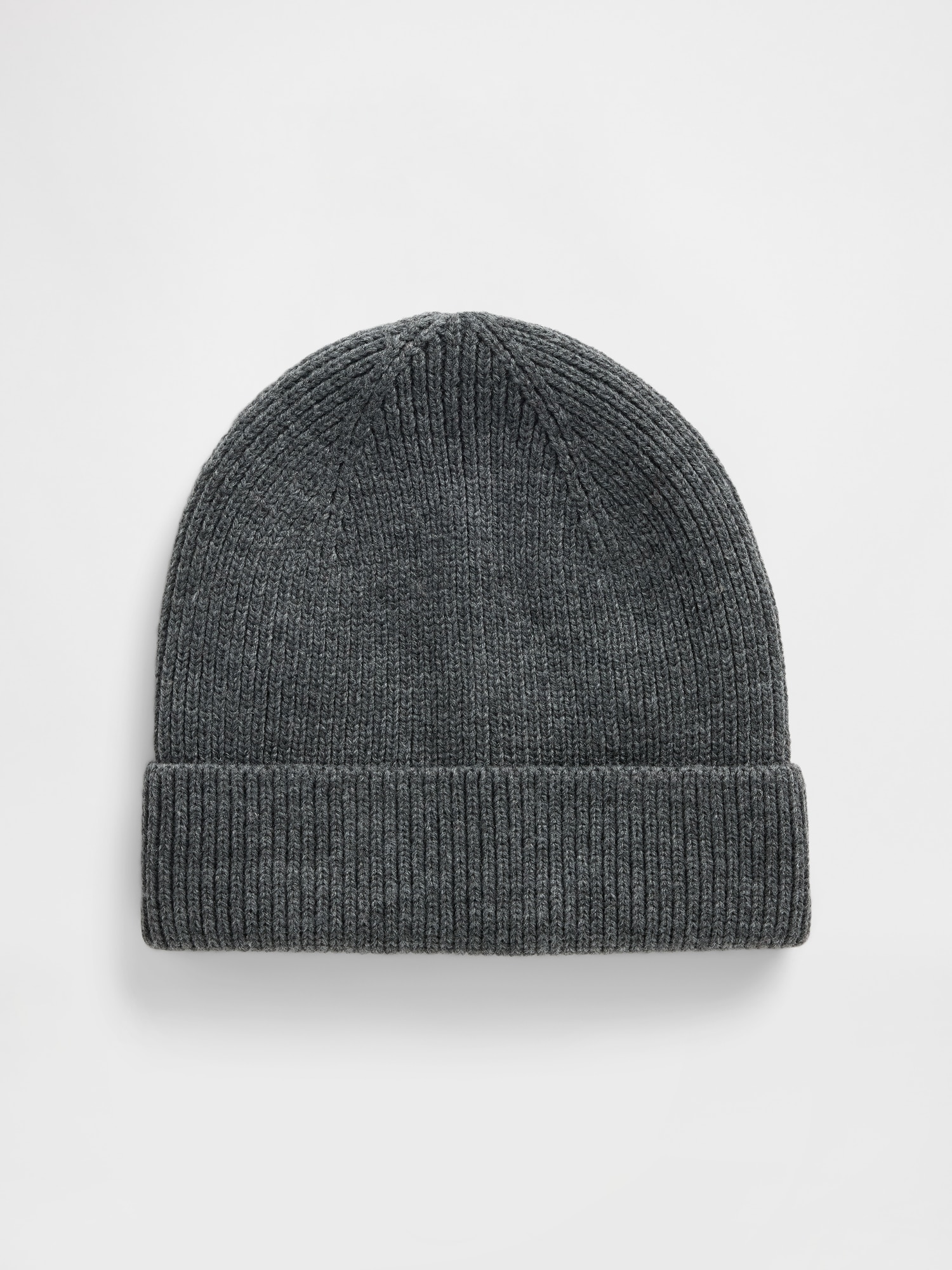 Ribbed Beanie - Charcoal Gray