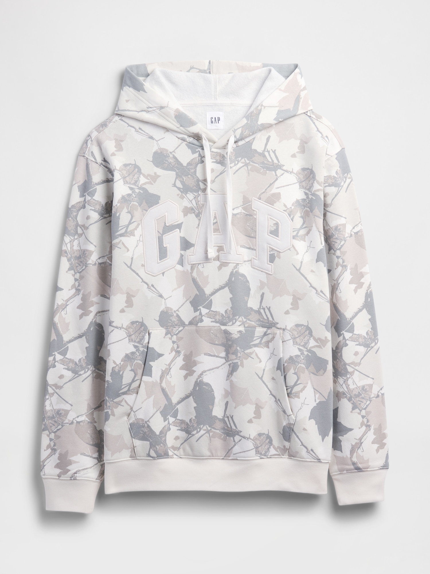 Gap Factory Relaxed Gap Logo Camo Hoodie In White