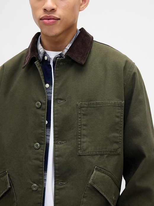 Image number 4 showing, Relaxed Canvas Barn Jacket