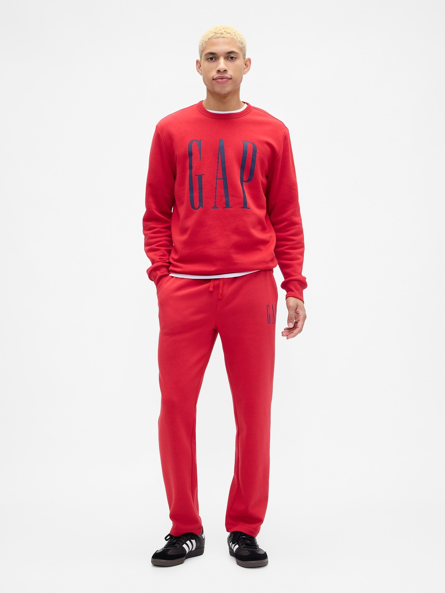 Gap Logo Straight-Leg Sweatpants - Modern Red