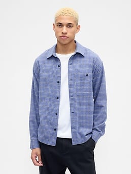 ＨBEAUTY&YOUTH WOOL FLANNEL BOX SHIRT HBEAUTY&YOUTH WOOL FLANNEL BOX SHIRT