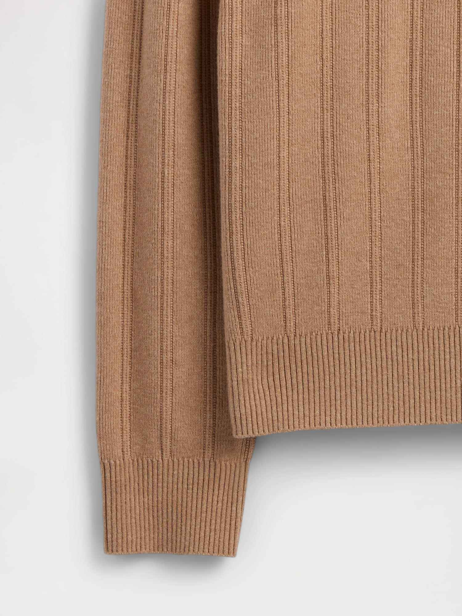 Gap Factory Cashsoft Ribbed Crewneck Sweater In Brown