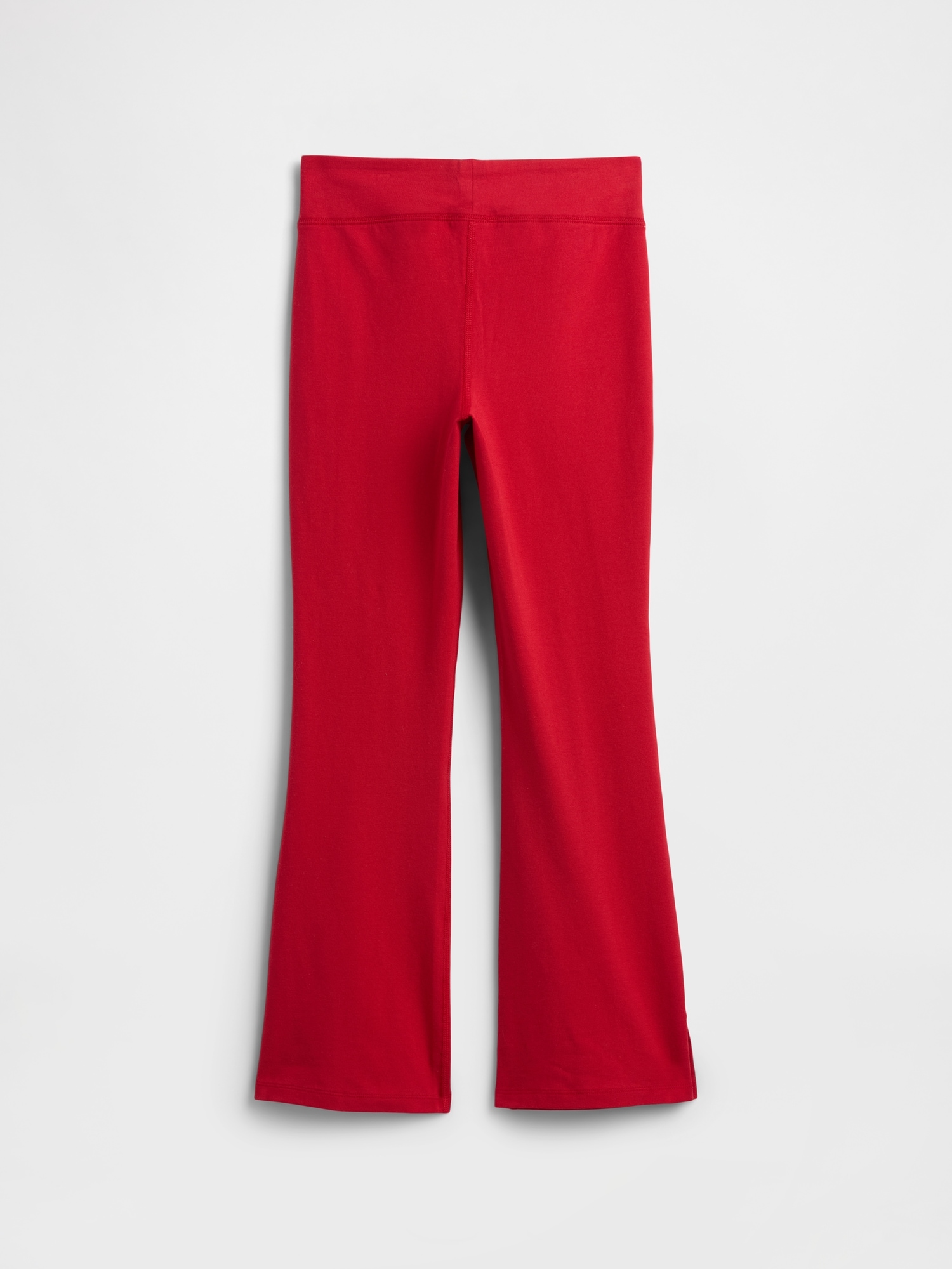 Gap Factory Kids Stretch Jersey Flare Leggings In Red