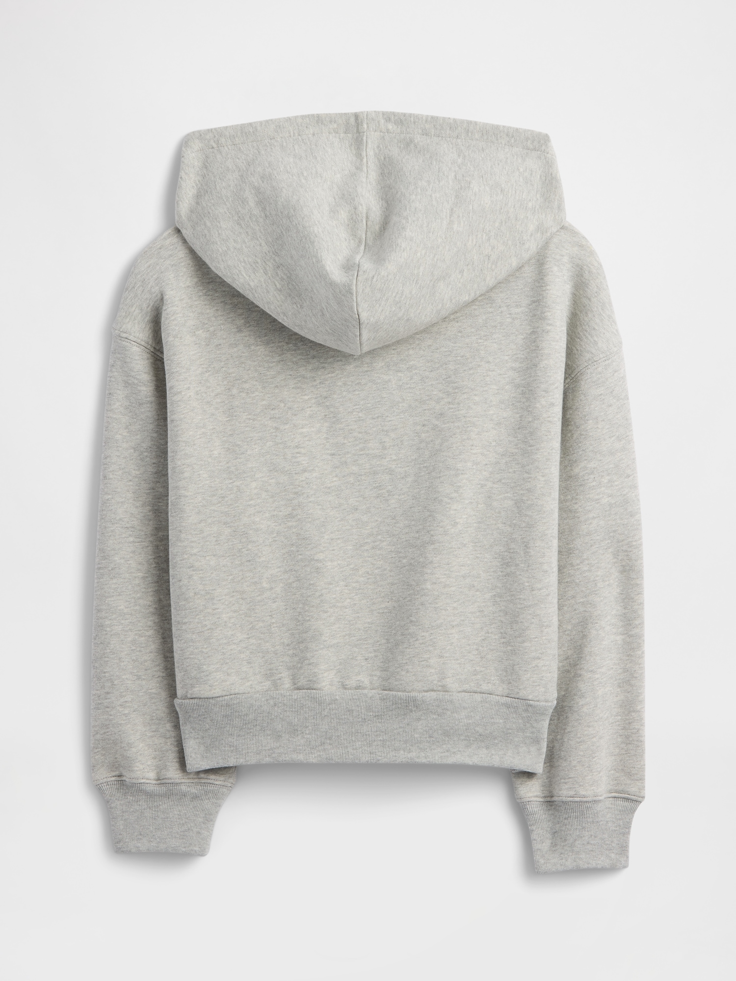 Gap Factory Kids Relaxed Half-zip Fleece Hoodie In Gray
