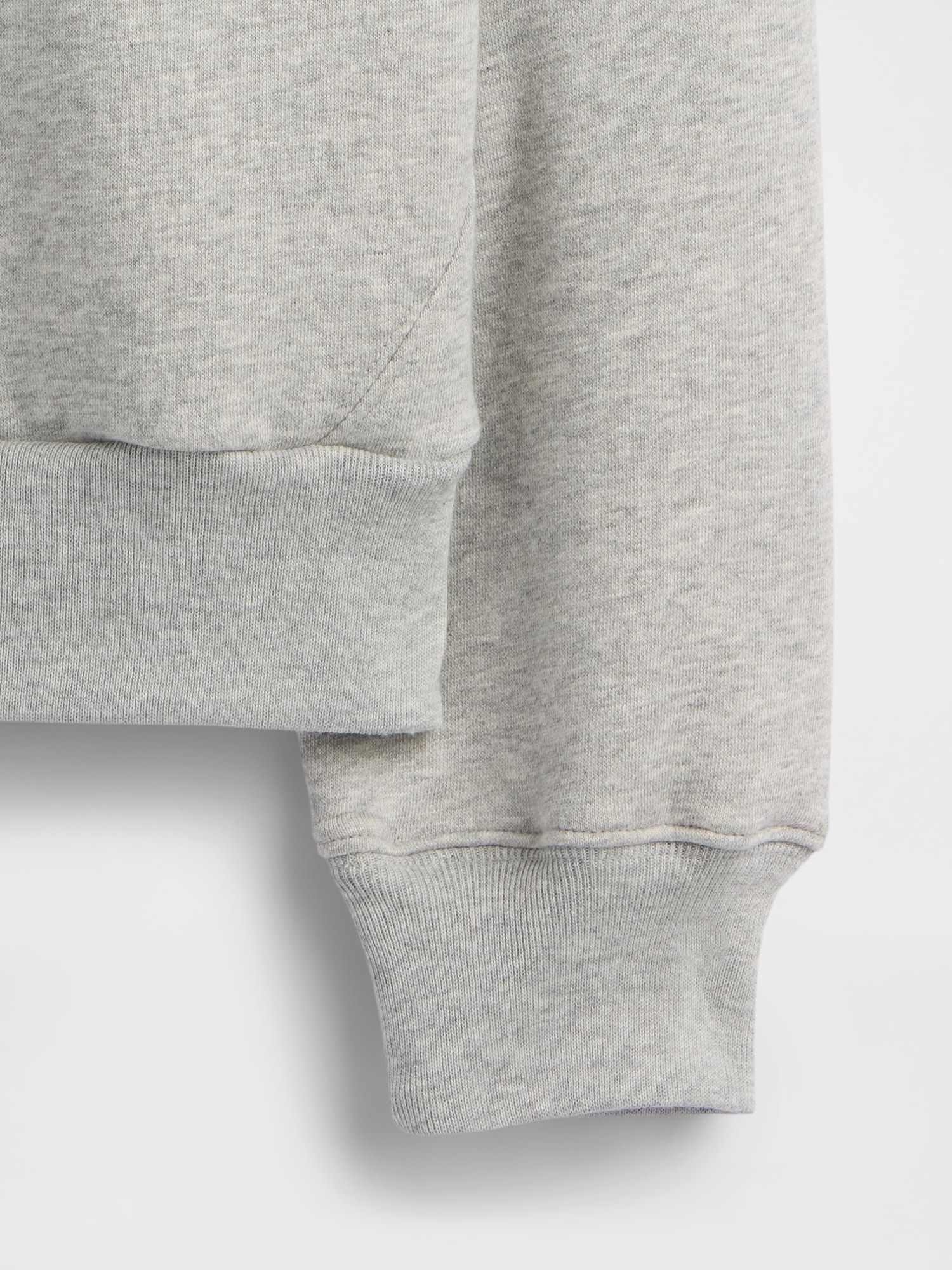 Gap Factory Kids Relaxed Half-zip Fleece Hoodie In Gray