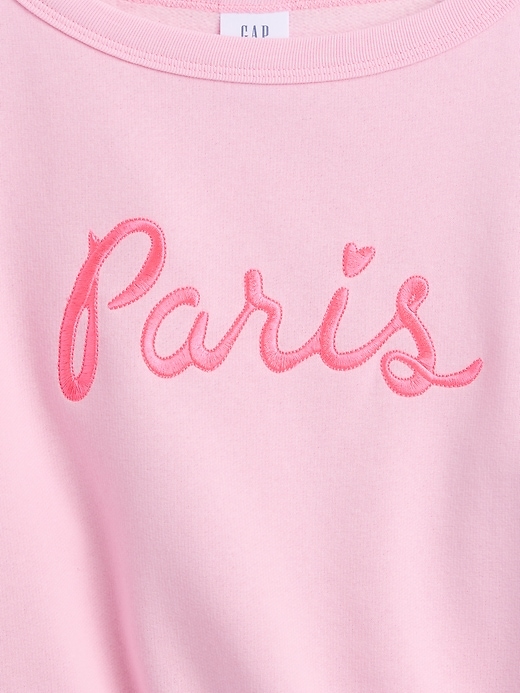 Image number 3 showing, Kids Relaxed Off-Shoulder Graphic Sweatshirt