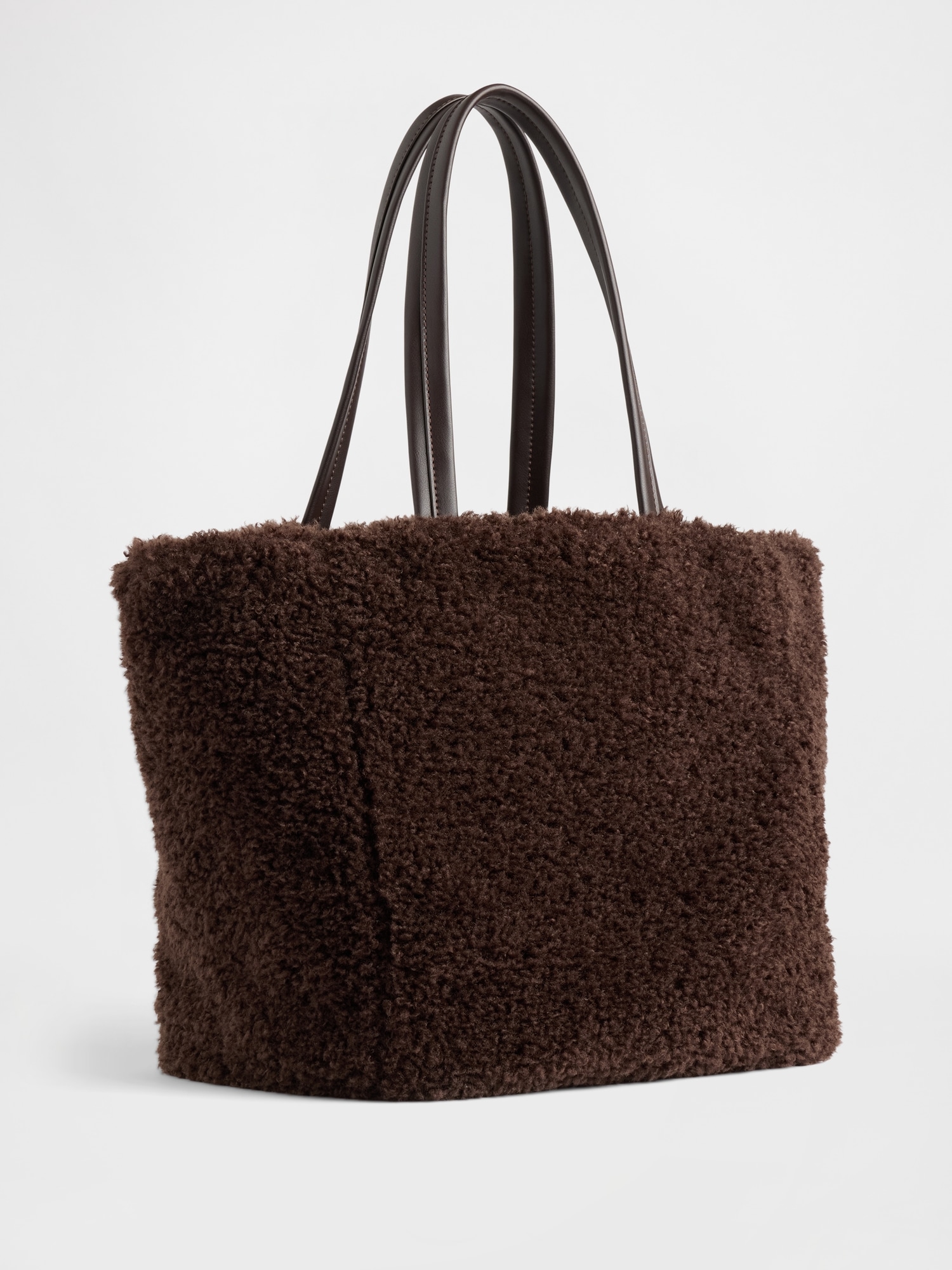 Gap Factory Faux-fur Tote Bag In Brown