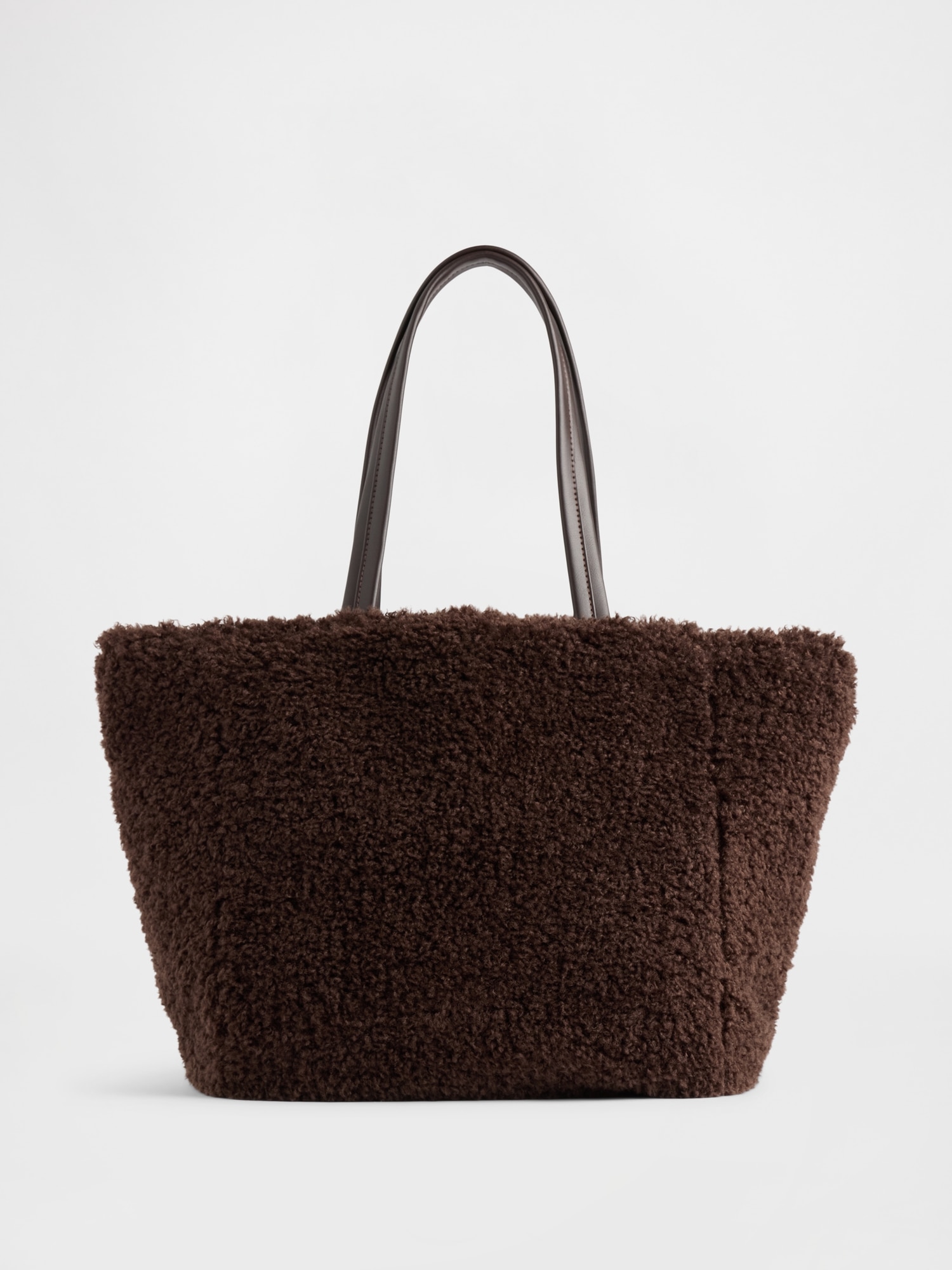 Gap Factory Faux-fur Tote Bag In Brown