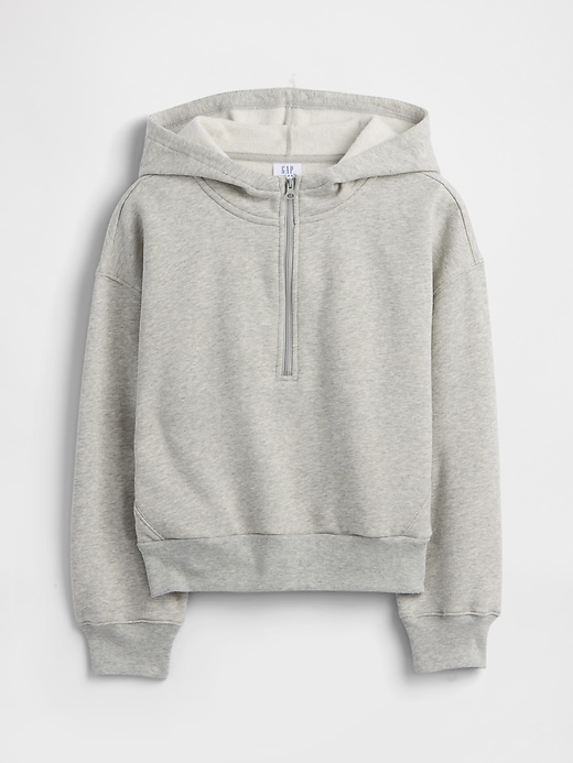 Image number 1 showing, Kids Relaxed Half-Zip Fleece Hoodie