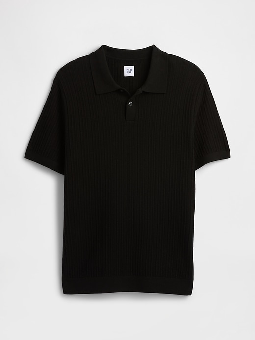 Image number 5 showing, Textured Sweater Polo Shirt