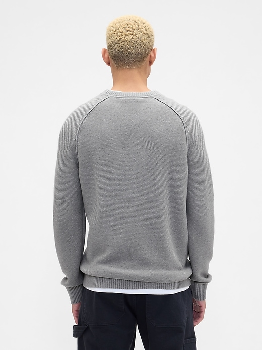 Image number 2 showing, Garter Crewneck Sweater
