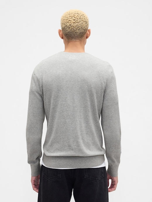 Image number 2 showing, Cotton V-Neck Sweater