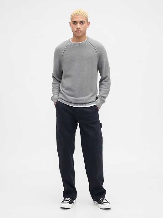 Image number 3 showing, Garter Crewneck Sweater