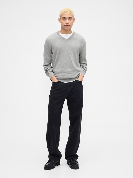 Image number 3 showing, Cotton V-Neck Sweater