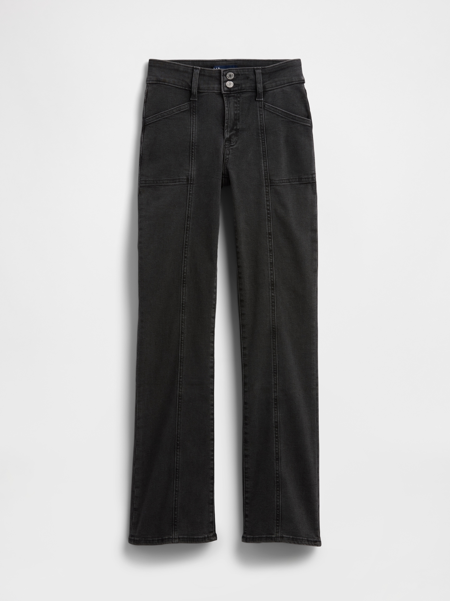 Mid Rise Universal Seamed Baby Boot Jeans